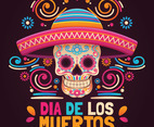 Colorful Dia De Los Muertos Greeting