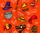 Cartoon Costume Party Stickers