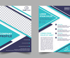 Modern Company Profile Template With Abstract Background