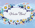Beautiful Winter Floral Background