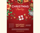 Christmas Party Poster or Flyer Concept