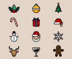 Christmas Items Set Icon