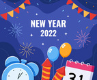 New Year Countdown Decoration Background