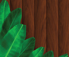 Foliage and Wooden Wall