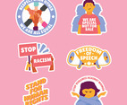 Human Rights Sticker Set