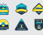 Winter Camp Festival Badge Set