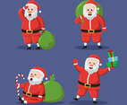 Set of Santa Claus Character
