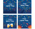 New Year Festivity Social Media Template Set