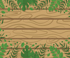 Wood Foliages Background