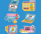 Cyber Monday Sale Sticker Set