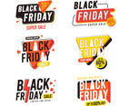 Black Friday Sticker and Badge Sale Collection