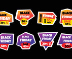 Set of Black Friday Stickers