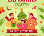 Poster Template Of Christmas Party Vector Art Graphics freevector com