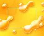 Abstract Liquid Yellow Background