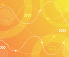 Yellow Abstract Wireframe Background