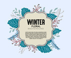 Background of Winter Floral