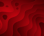 Red Background with Paper Cut Style