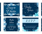 Winter Wedding Invitation Set