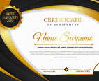 Luxury Certificate with Geometric Background Design