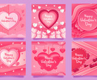 Set of Valentine's Day Social Media Posts