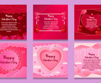 Set of Valentine's Day Card
