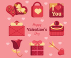 Happy Valentine's Day Icon Template Set