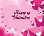 Romantic Background For Valentine's Day Celebration