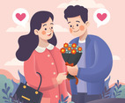 Couple Celebrate Valentines Day