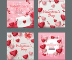 Set of Valentines Day Card