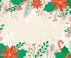 Christmas Floral Background