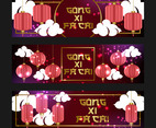 Gong Xi Fa Cai Greeting Celebration Banner Set