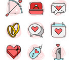 Set of Valentine Icon