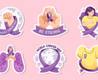 Set of World Cancer Day Icons