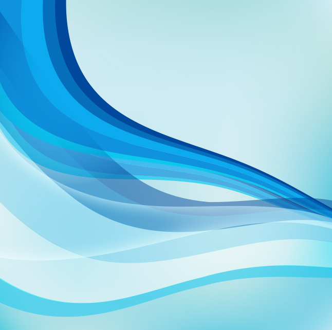 Abstract blue wave background Royalty Free Vector Image
