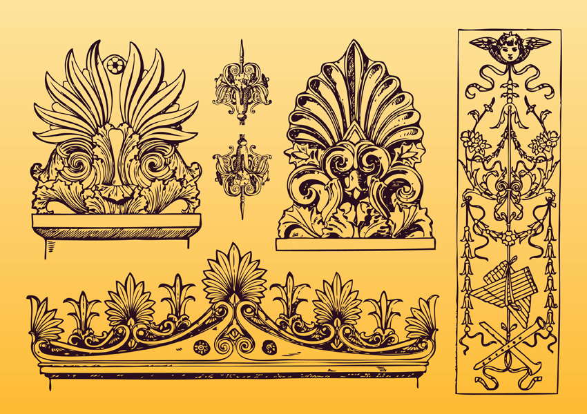 Download Antique Ornament Vectors Vector Art & Graphics ...