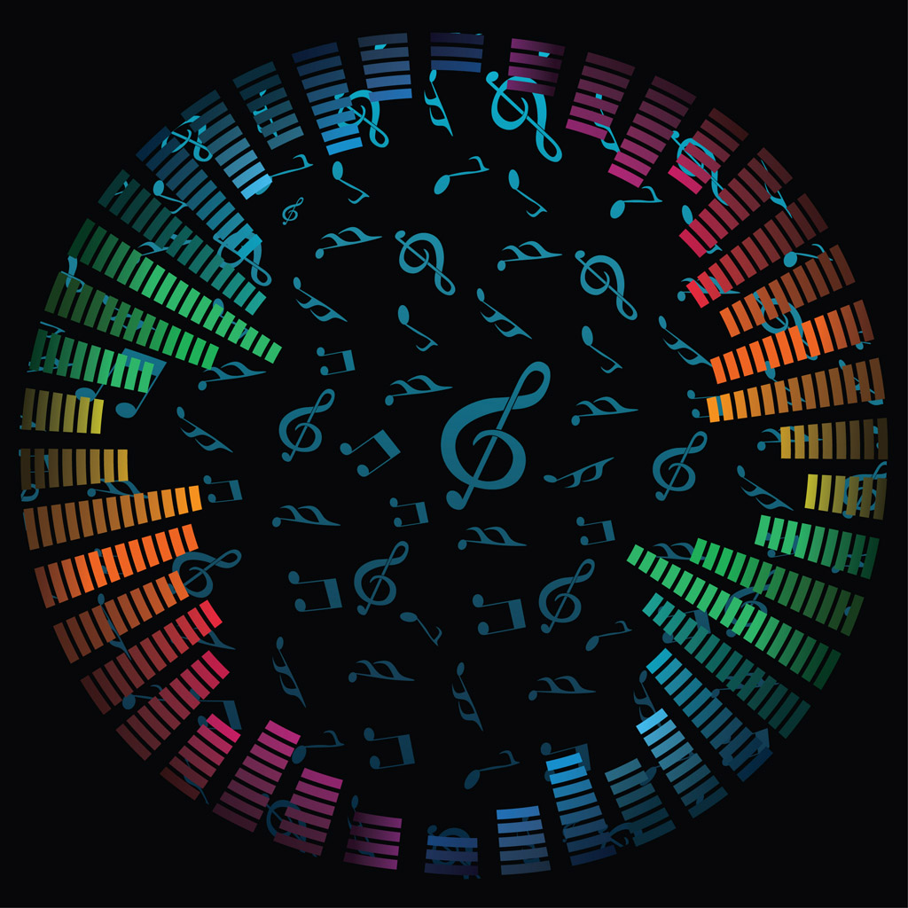 Music Notes Vector Background Vector Art Graphics Freevector Com
