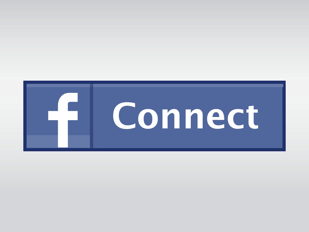 facebook login button vector