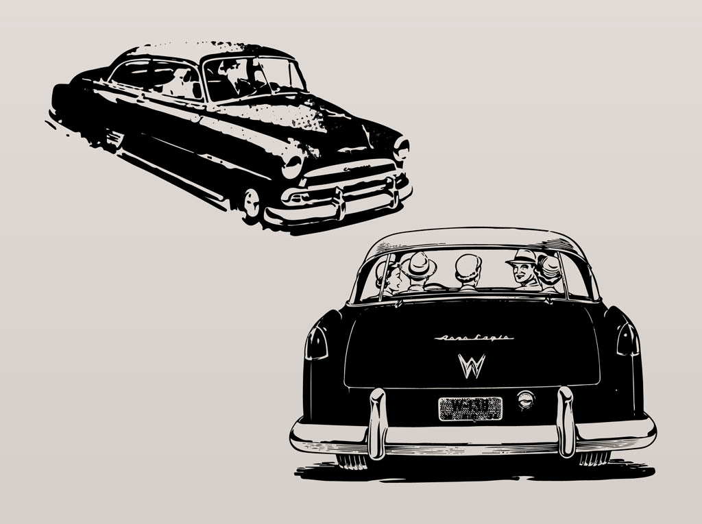Download Vintage Cars Vector Art & Graphics | freevector.com