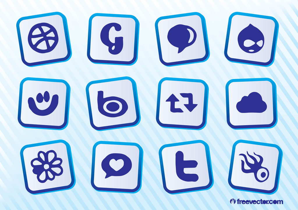 Social Media Icons Square Vector Art, Icons, and Graphics for Free Download