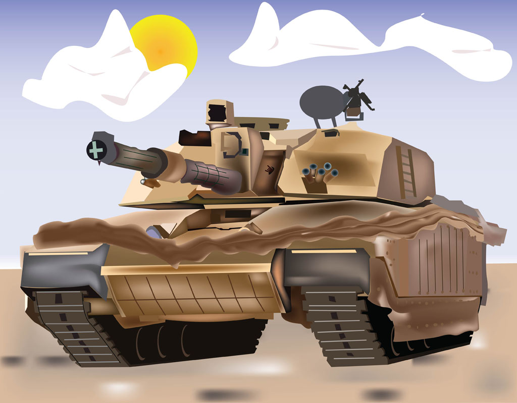 Tank Vector Illustration Vector Art And Graphics