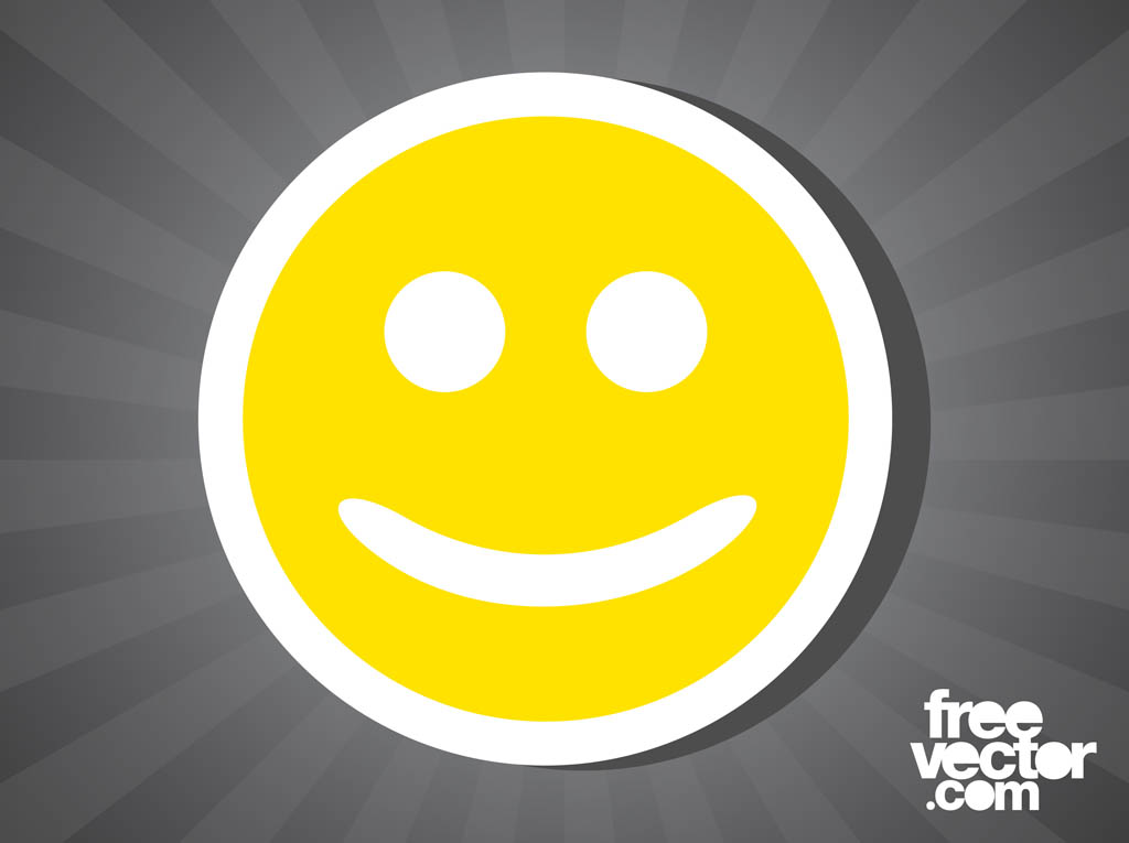 Smiley Face Sticker Vector Art & Graphics