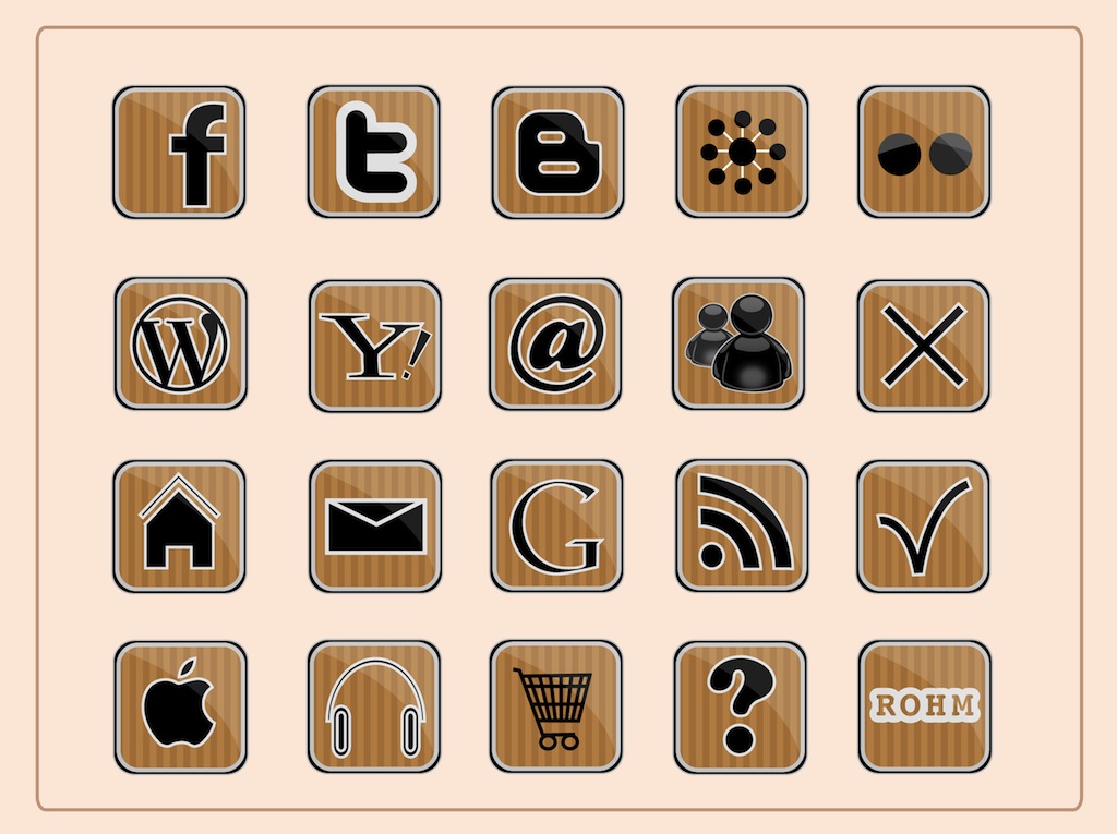 Social Media Icons Square Vector Art, Icons, and Graphics for Free