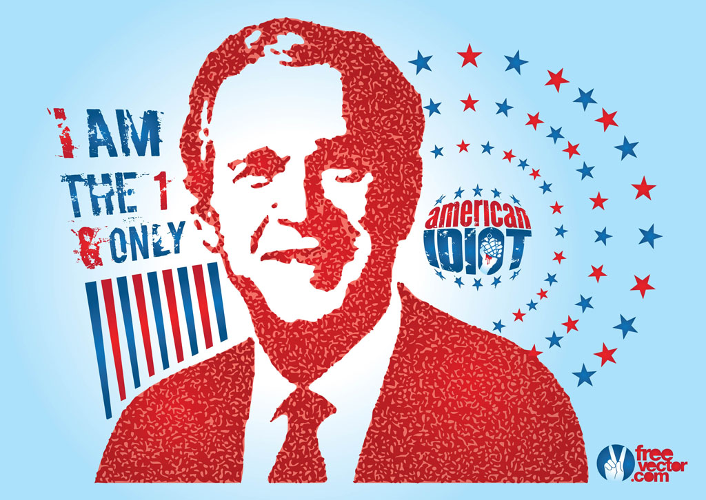 George Bush Vector Art & Graphics | freevector.com