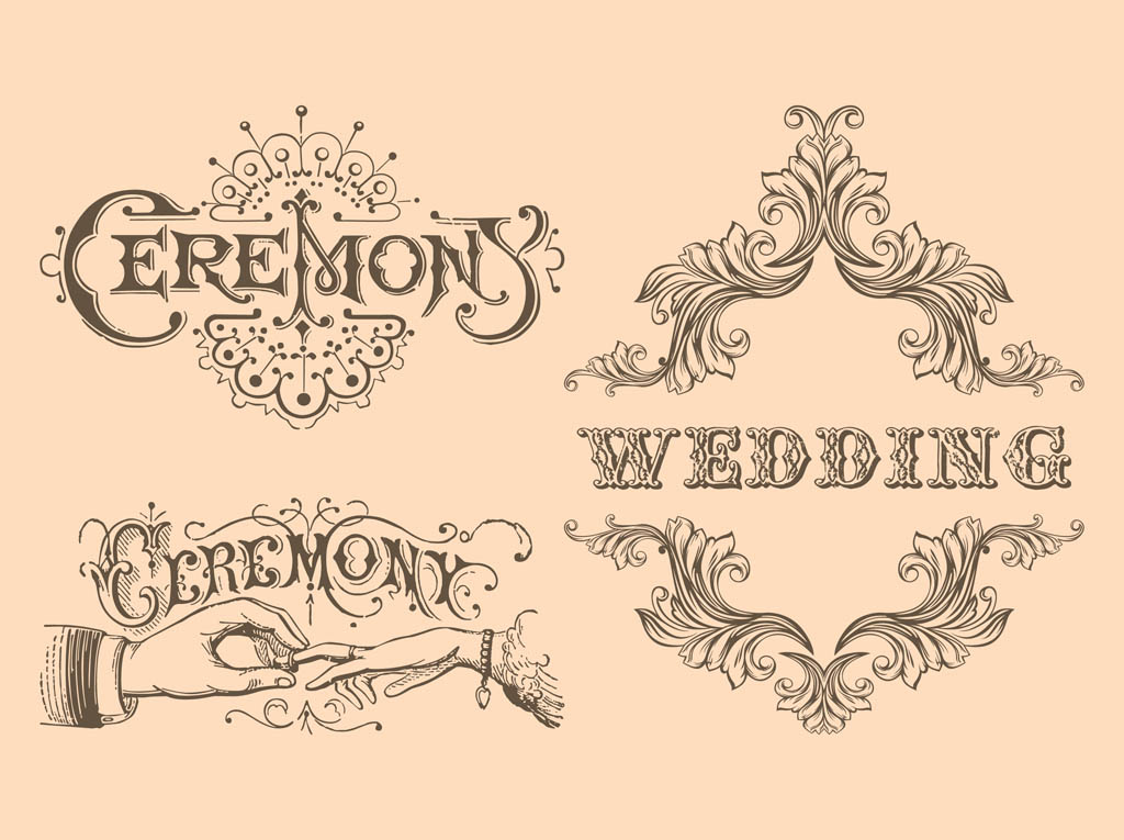 emblem vector wedding free Art  Vector Retro Vectors Graphics freevector.com  & Wedding