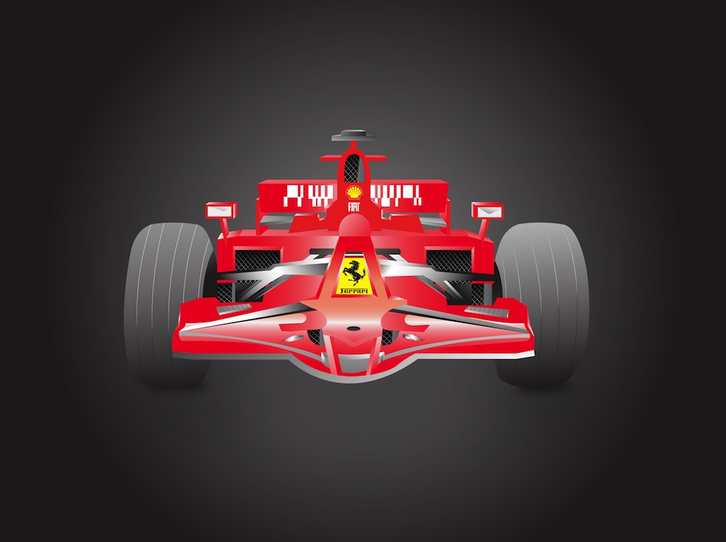 Formula 1 Ferrari Vector Art & Graphics | freevector.com