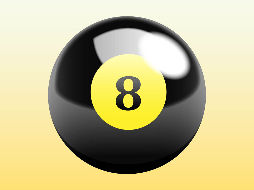 Premium Vector  Eight ball billiard cartoon holding a golden badge