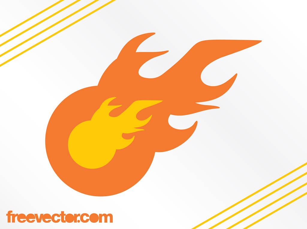 flame logo vector
