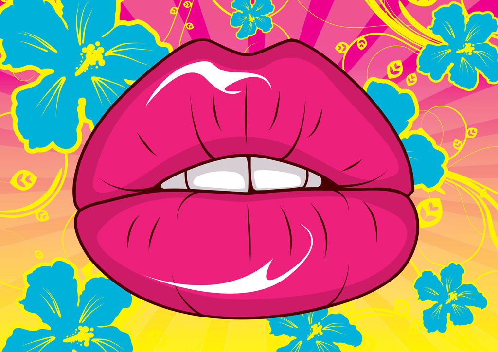 Sexy Lips Vector Vector Art & Graphics | freevector.com