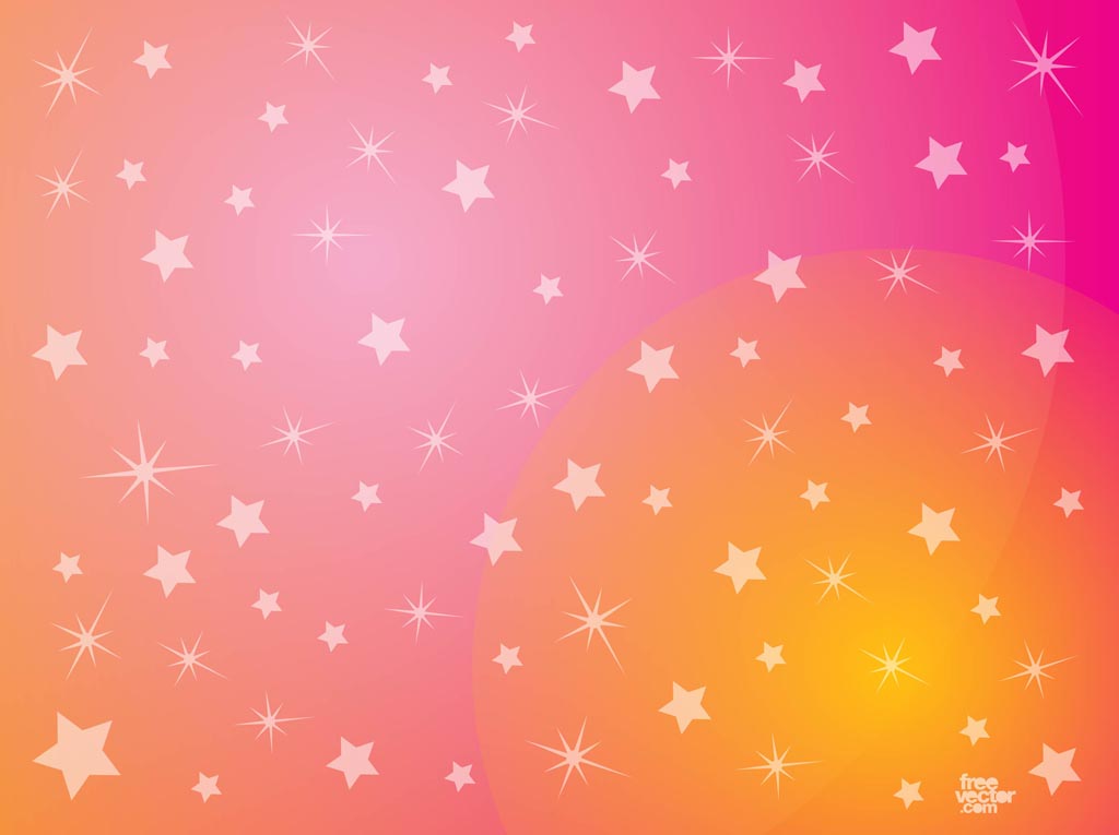 Pink Stars Background Vector Art Graphics Freevector Com