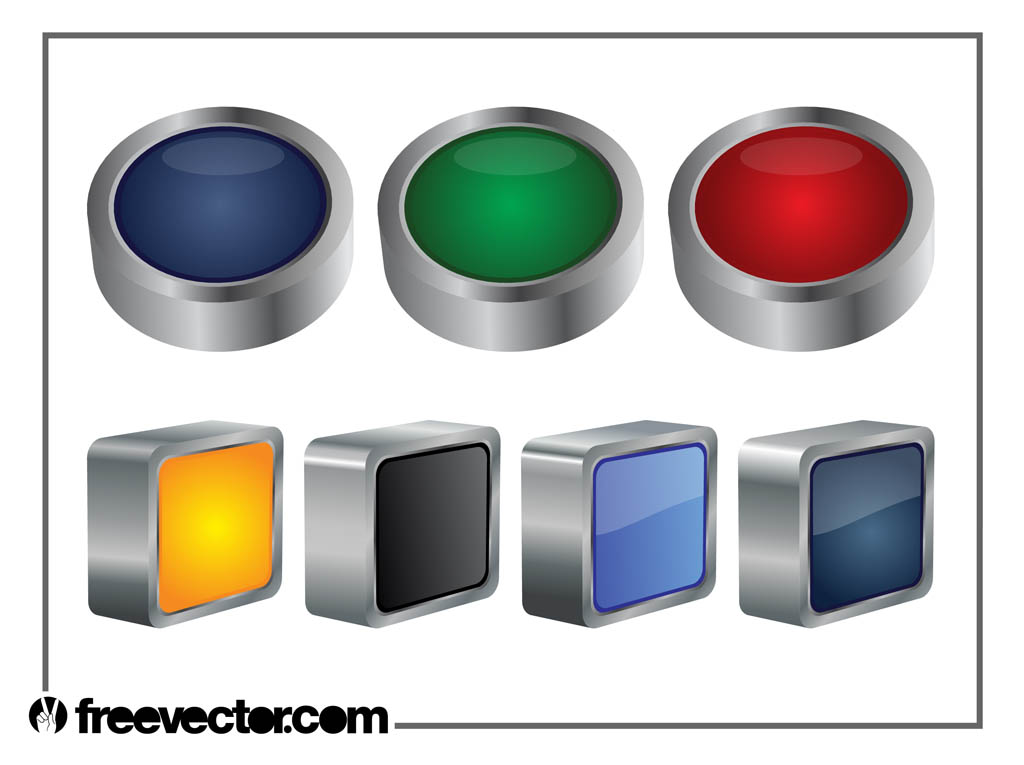Download 3 D Buttons Graphics Vector Art & Graphics | freevector.com